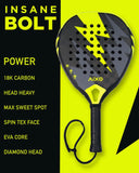 Aixo Insane Bolt Padel Racket 18k Carbon RL-B12