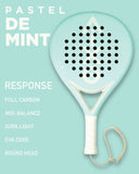Aixo Pastel de Mint Ghost Padel Racket - Full Carbon - RL-B09
