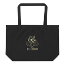 Large organic El Lobo tote bag